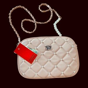 New Badgley Mischka crossbody with pearls